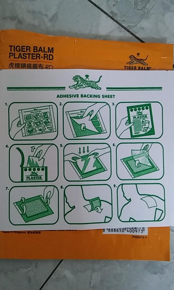 Bịch MIẾNG DÁN TIGER BALM PLASTER-RD Warm  10cm x 14cm