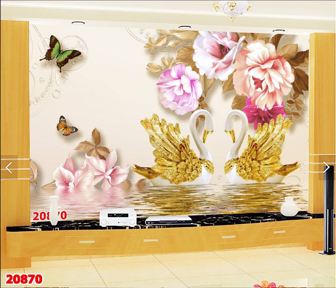 Tranh dán tường 3d hiện đại trang trí phòng khách nhà cửa quán xá chất liệu decal pp keo sẵn bóc dán giá rẻ đẹp bền khổ nhỏ PA
