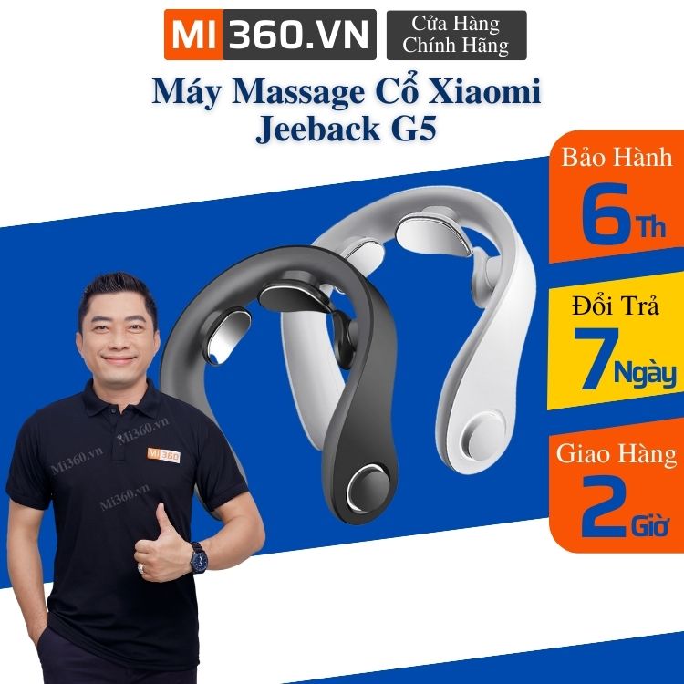 Máy Massage Cổ Xiaomi Jeeback G5 | G20 Chính Hãng - Massage Xung Điện - BH 6 Tháng