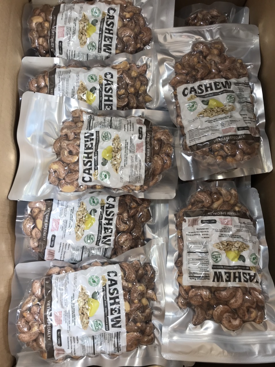 🏵️🏵️ Hạt Điều Bình Phước Rang Muối Tách Vỏ 500g