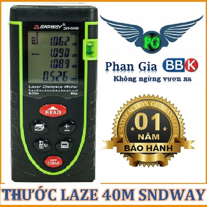 THƯỚC ĐO KHOẢNG CÁCH 40M BẰNG TIA LAZE