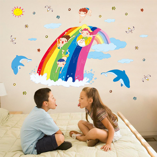 Decal dán tường cá và động vật dưới nước