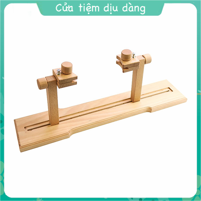 Dụng cụ kẹp khung thêu để bàn bằng gỗ