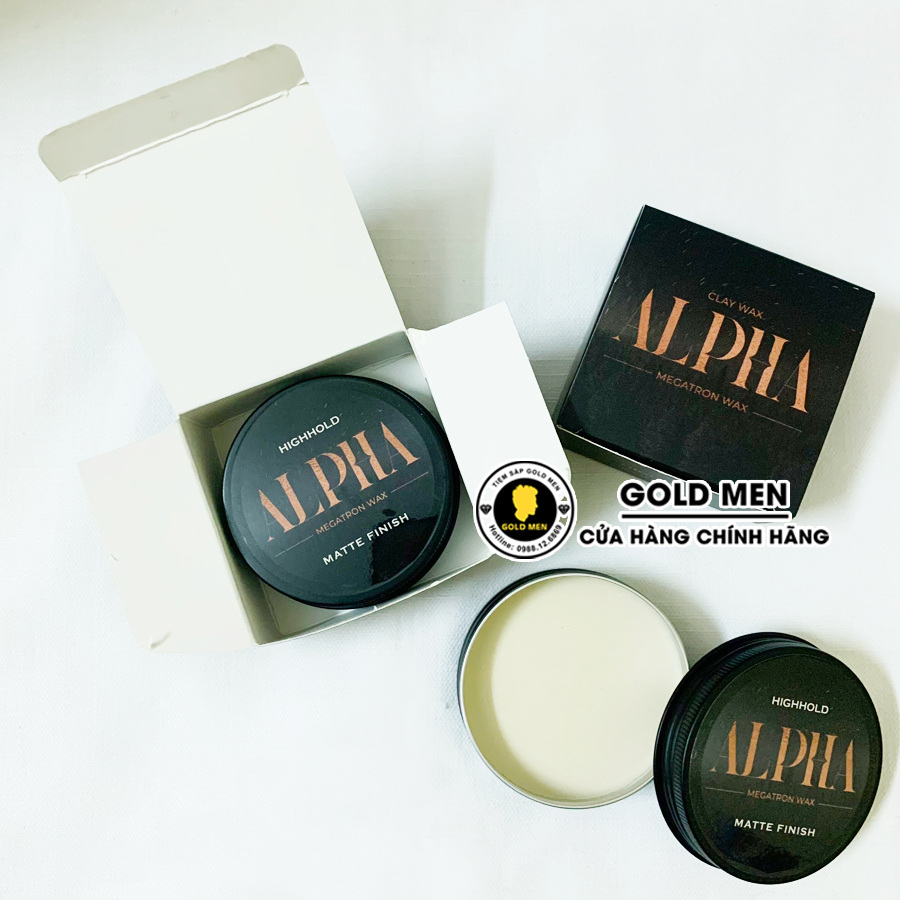 [CHÍNH HÃNG] Sáp vuốt tóc Alpha Clay Wax (Mới Nhất)
