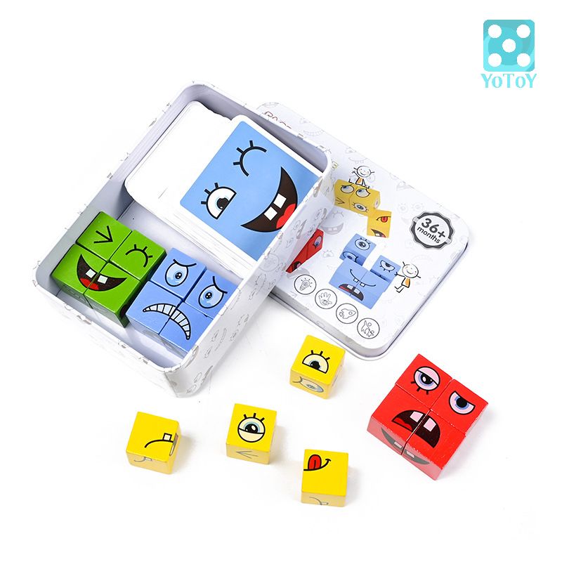 Rubik cảm xúc-Face change rubik’s cube (Hộp sắt xếp hình 3D theo biểu cảm khuôn mặt)