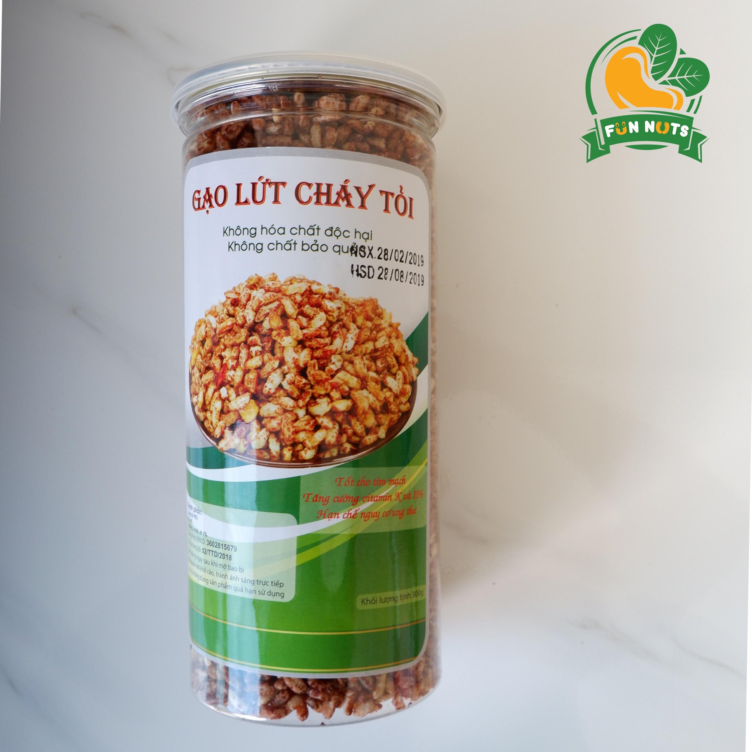 [HCM]Gạo lức cháy tỏi hủ 300gr