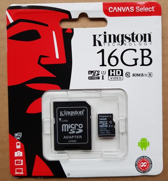 Thẻ nhớ Kingston SDCS 16GB - Hãng Phân Phối Chính Thức
