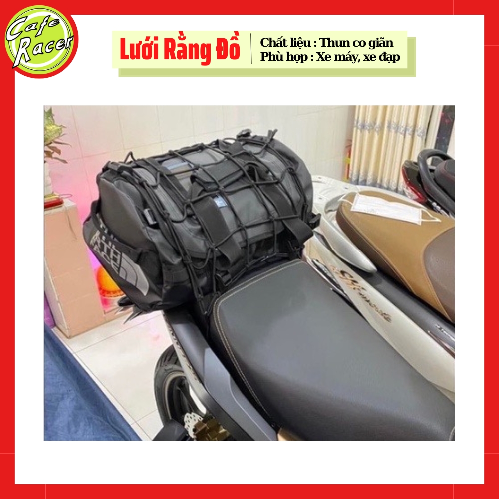 Lưới thun ràng đồ xe máy moto đi phượt