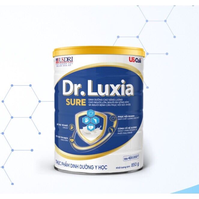 Sữa Dr. Luxia Sure lon 900g Date Mới mẫu Mới