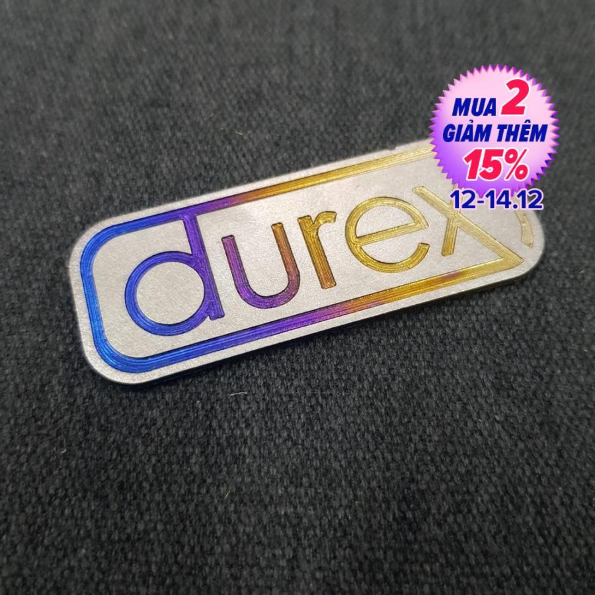 [HCM][NEW 2019] TEM TITAN CHỮ DUREX SIÊU ĐỘC HÀNG SIÊU ĐẸP