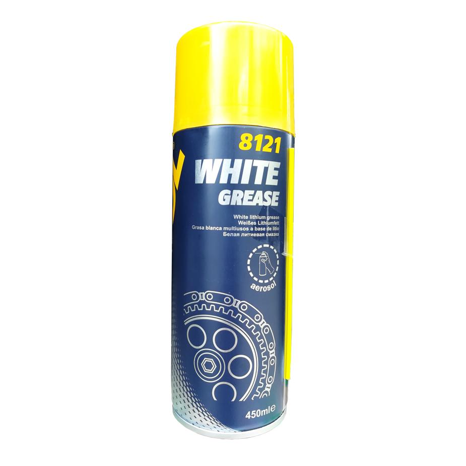 DẦU NHỚT -  MỞ BÒ TRẮNG CỦA ĐỨC  MANNOL 8121 WHITE GREASE ( 450ML )