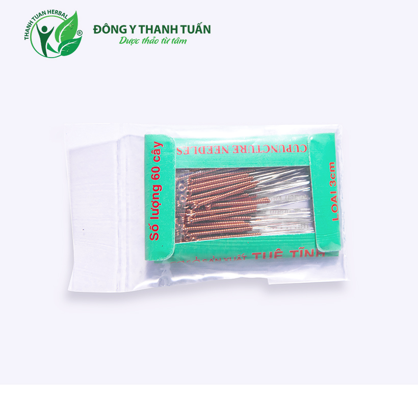 Kim châm cứu tuệ tĩnh có size 3cm, 4.5cm gói 60 cây
