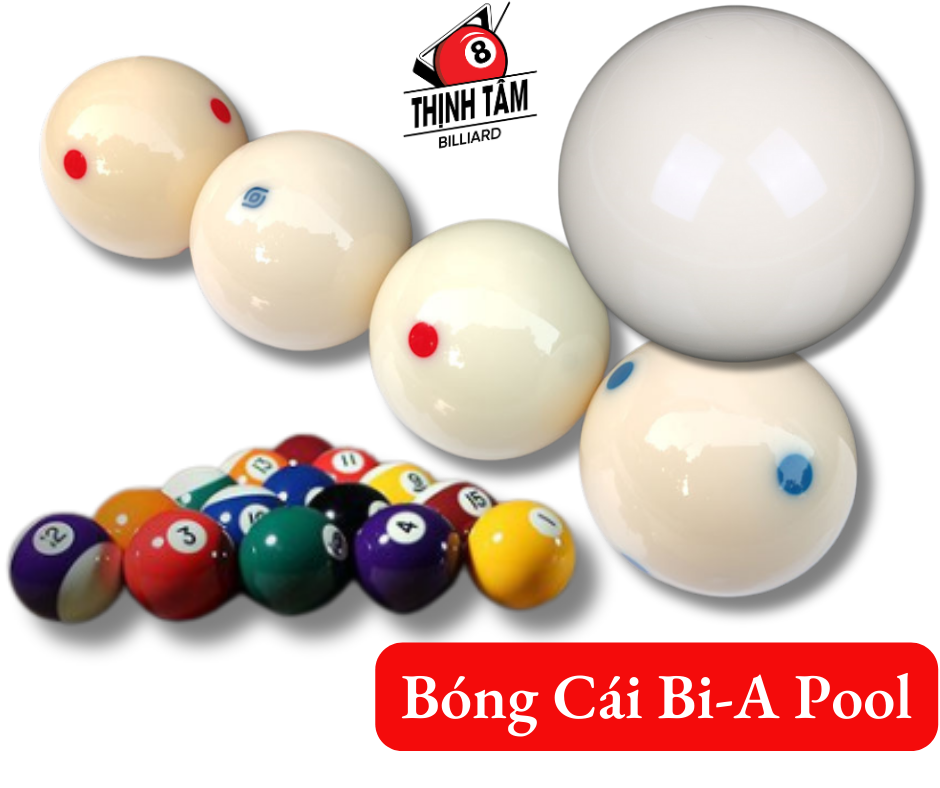 [THỊNH TÂM] Bóng Bida Bi Cái Trắng Bi-A Lỗ 57MM