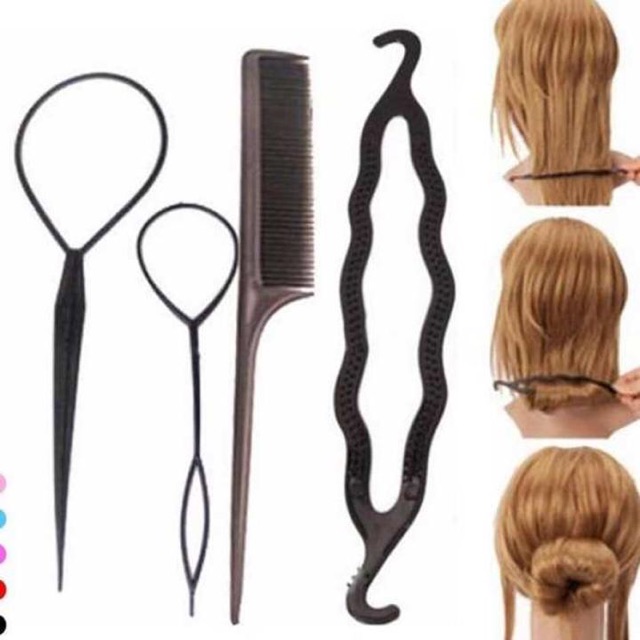 ✅Bộ 4 dụng cụ làm tóc đa năng cực tiện lợi