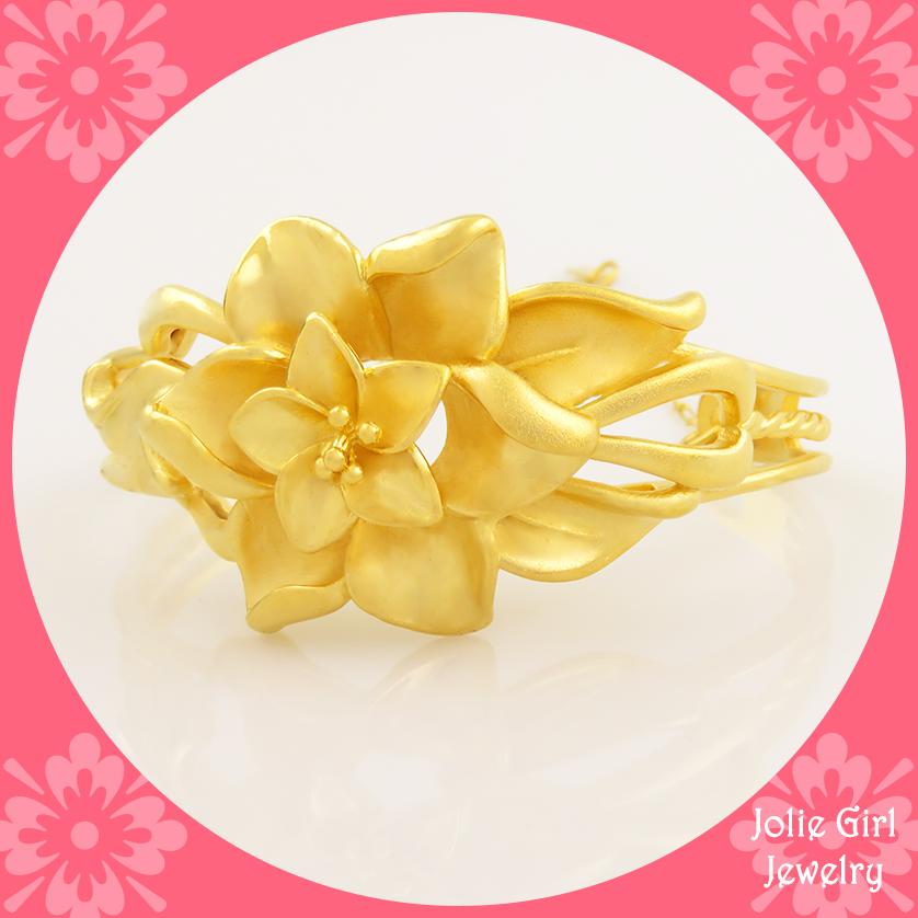Vòng Tay Đóa Hoa Mạ Vàng 24K VTHX