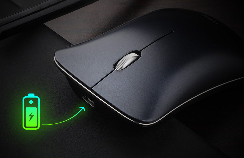 Chuột không dây Bluetooth+Wireless INPHIC, pin sạc lại, không ồn, siêu mỏng ( BH 3 tháng )
