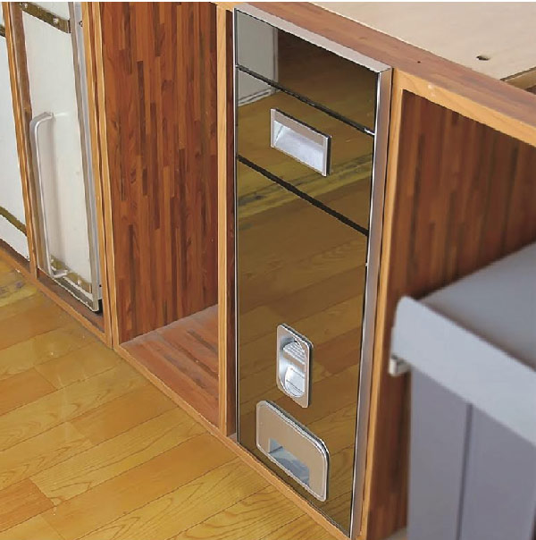 Rice bucket mirror surface push button no display electronic Eurogold