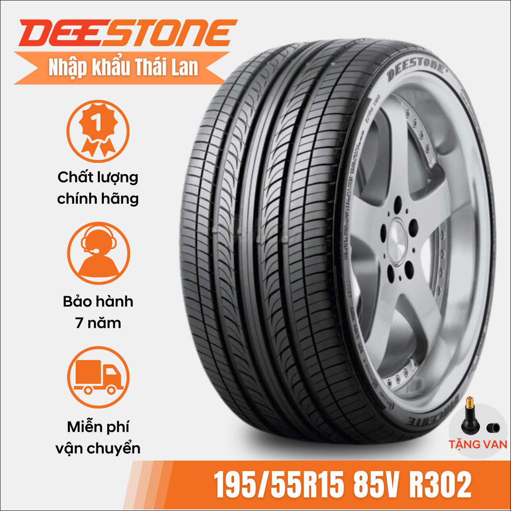 Vỏ lốp 195/55r15 r302 deestone nhập thái lan, vỏ lốp xe lacetti max 1.8 - lopxesaigon