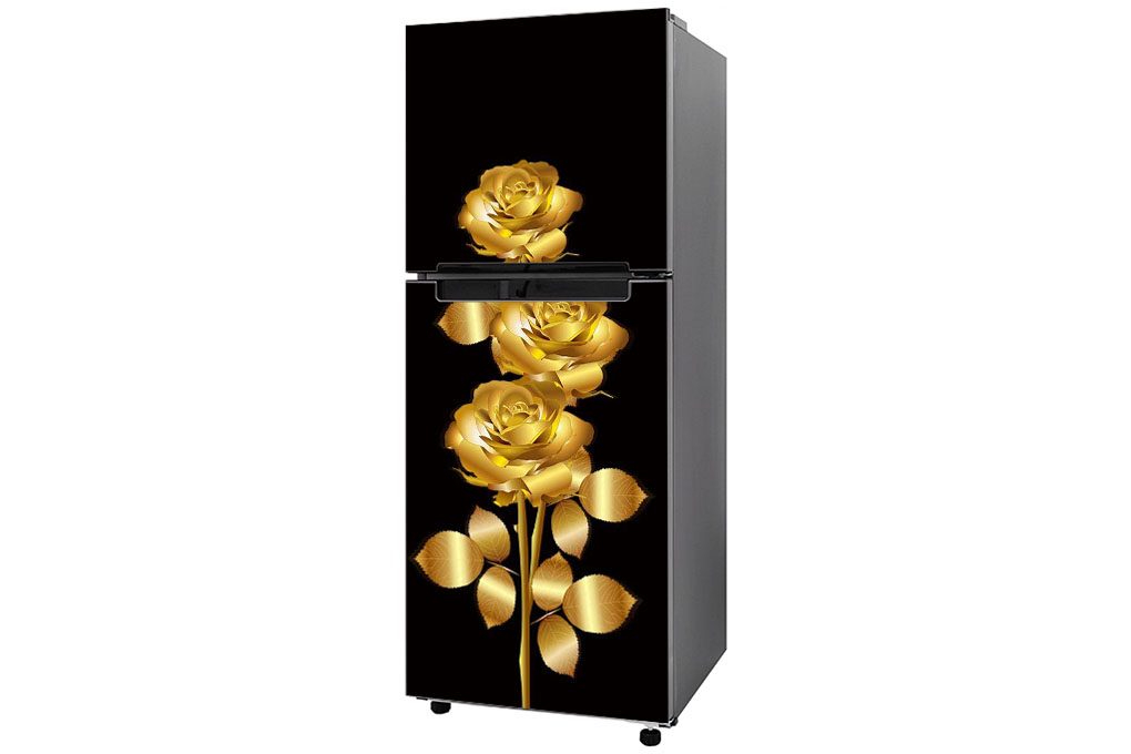 [HCM]Decal trang trí tủ lạnh mẫu Hoa hồng 3D số 1