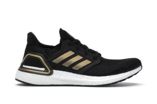 Giày running adidas Ultra Boost 20 Black Gold White thumbnail