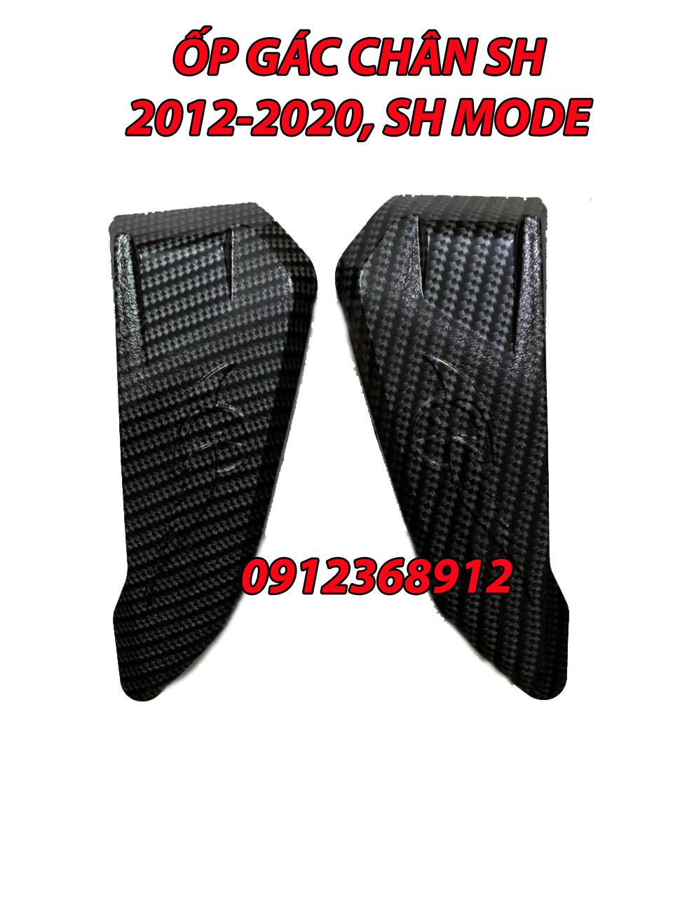 ỐP GÁC CHÂN SH 2012-2020, SH MODE, CARBON ( ỐP BÊN NGOÀI DÙNG CHUNG)