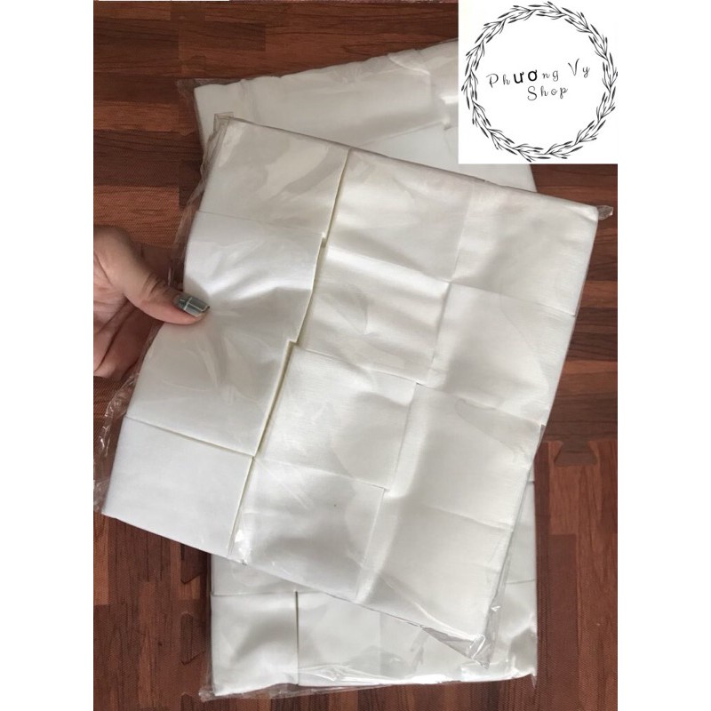 Bông 1600 miếng, bông tẩy trang, lau mực