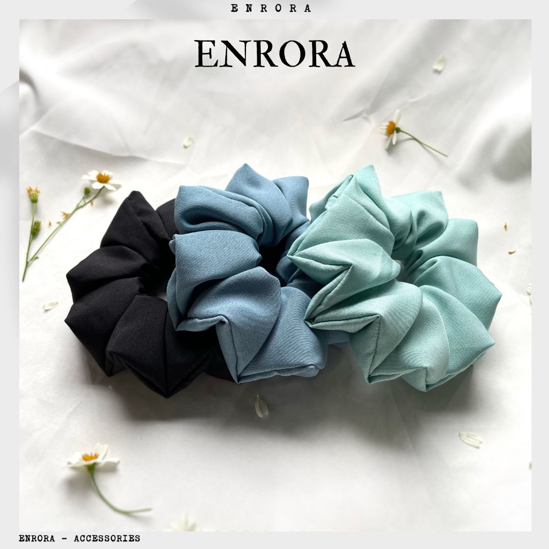 Scrunchies ENRORA Cột Tóc Vải nhiều màu sắc [100% Handmade]