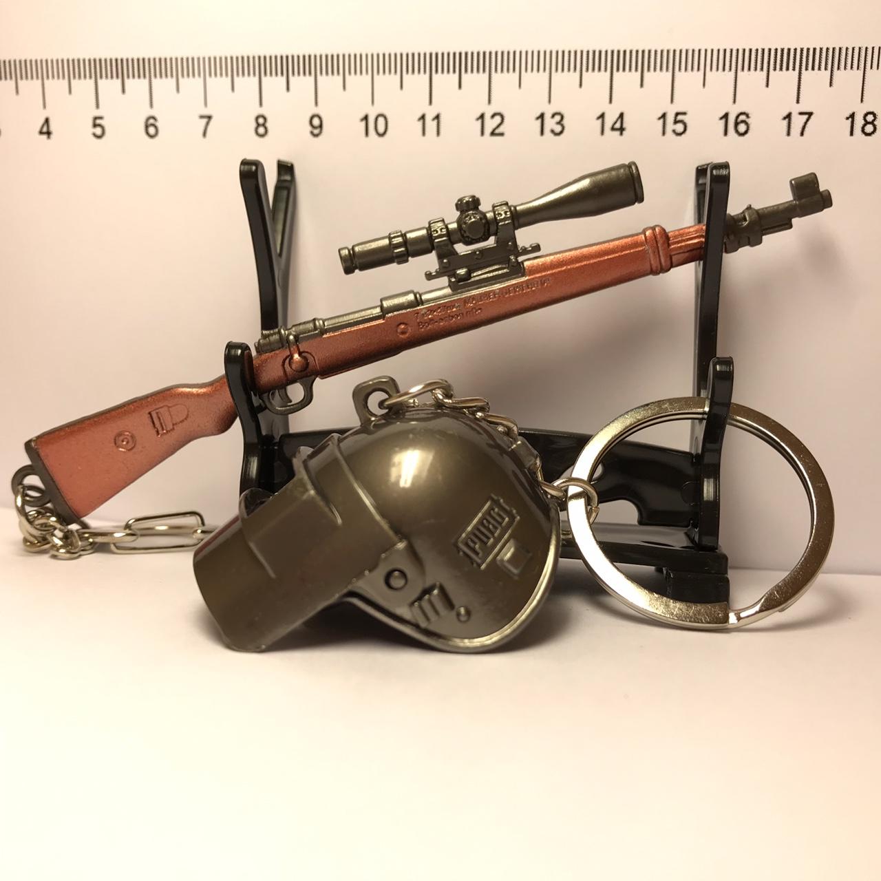 Bộ Hai Móc Khóa Kar98 PUBG Size 12CM Và Mũ 3