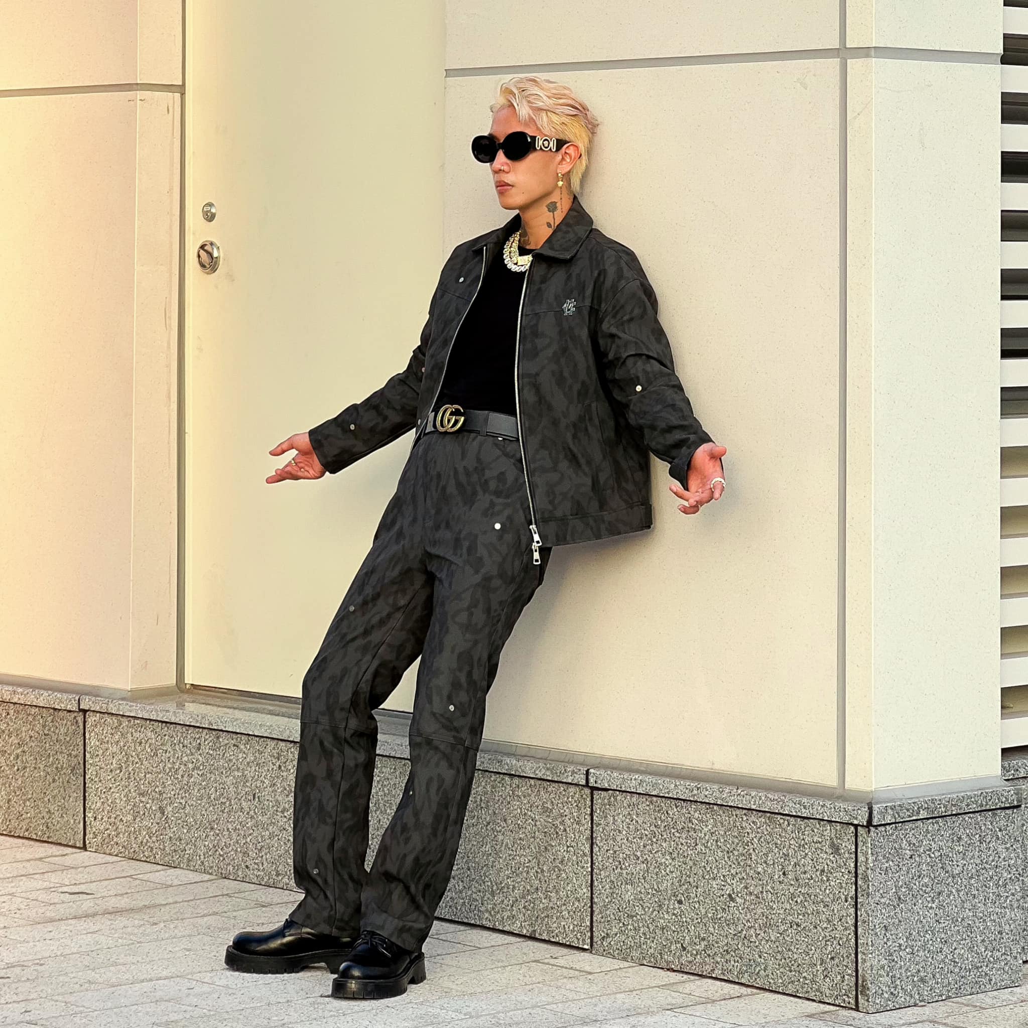 Quần dài nam MIKENCO Tumbled PU Trouser