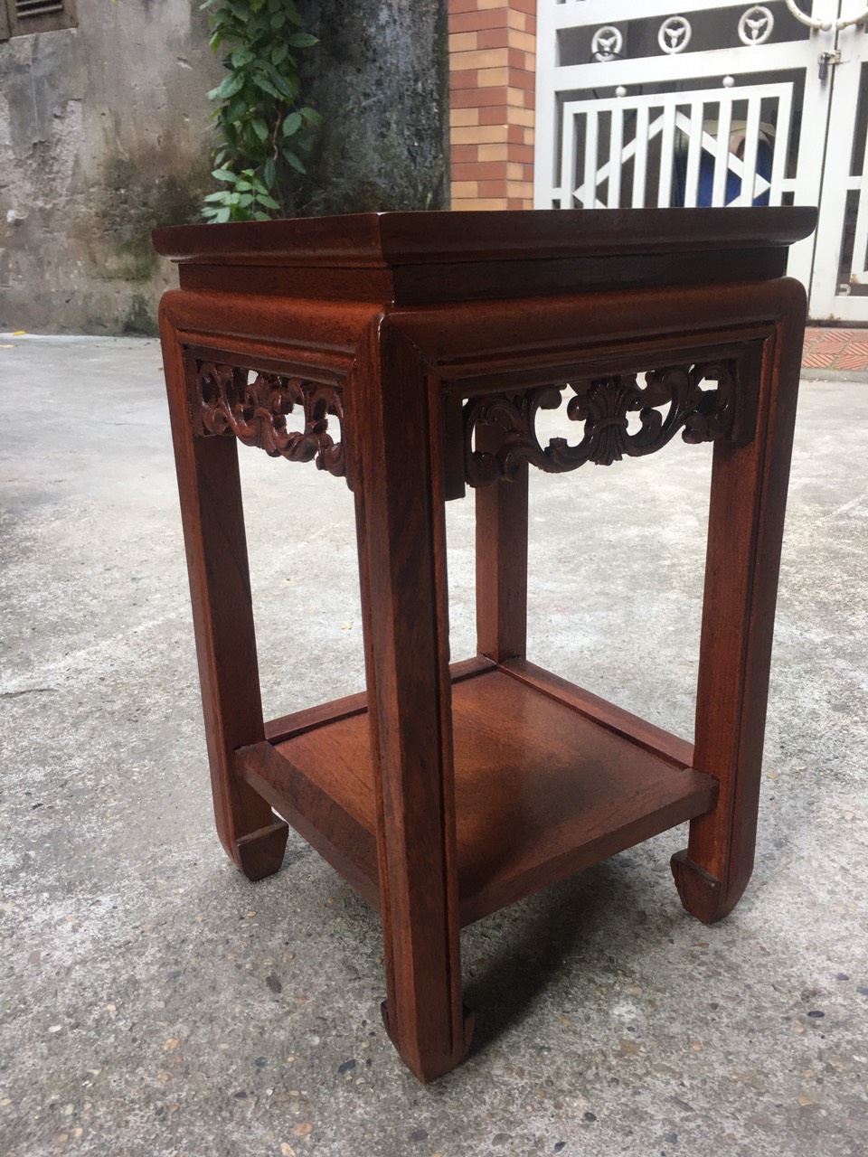 Đôn kệ tượng để đồ gỗ hương cao cấp