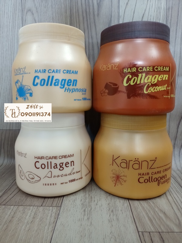 Hấp dầu karanz collagen bơ, dừa, hoa lan, bồ công anh 1000ml giá rẻ