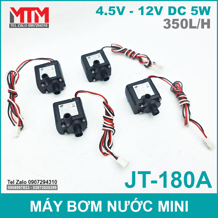 Máy bơm nước mini 4.5V 12V 5W 350L JT-180A