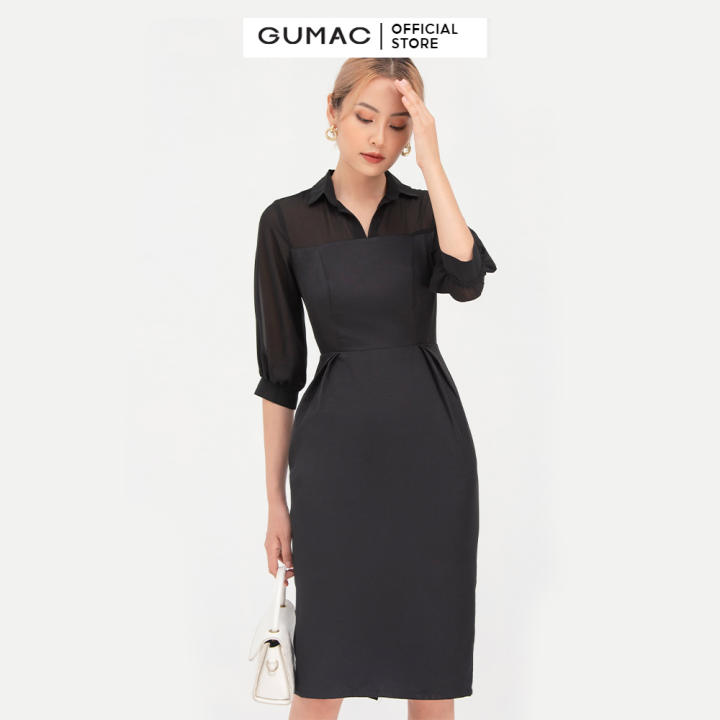 Đầm nữ xếp ly eo DB764 mẫu mới GUMAC – Gumac >>> top1shop >>> lazada.vn