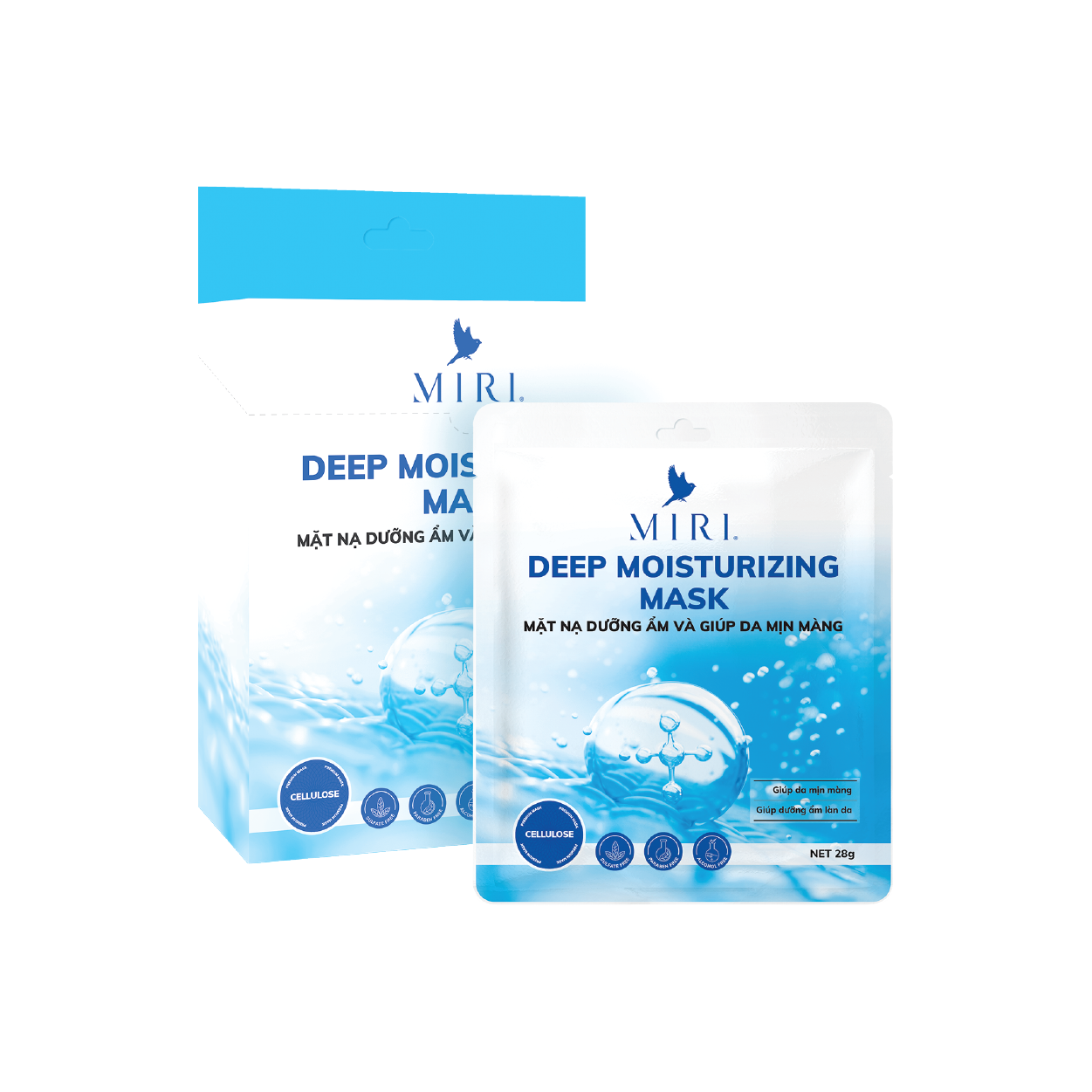 Mặt Nạ Dưỡng Ẩm Và Giúp Da Mịn Màng - Deep Moisturizing Mask MIRI (28gr)