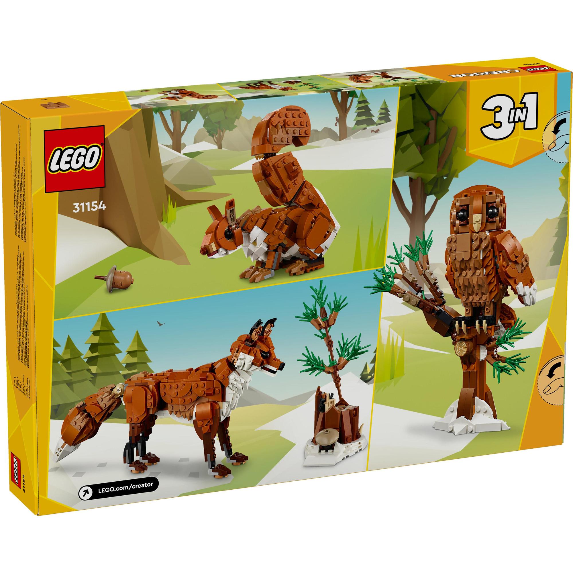 LEGO CREATOR 31154 Đồ chơi lắp ráp Mô hình Cáo đỏ (667 chi tiết)