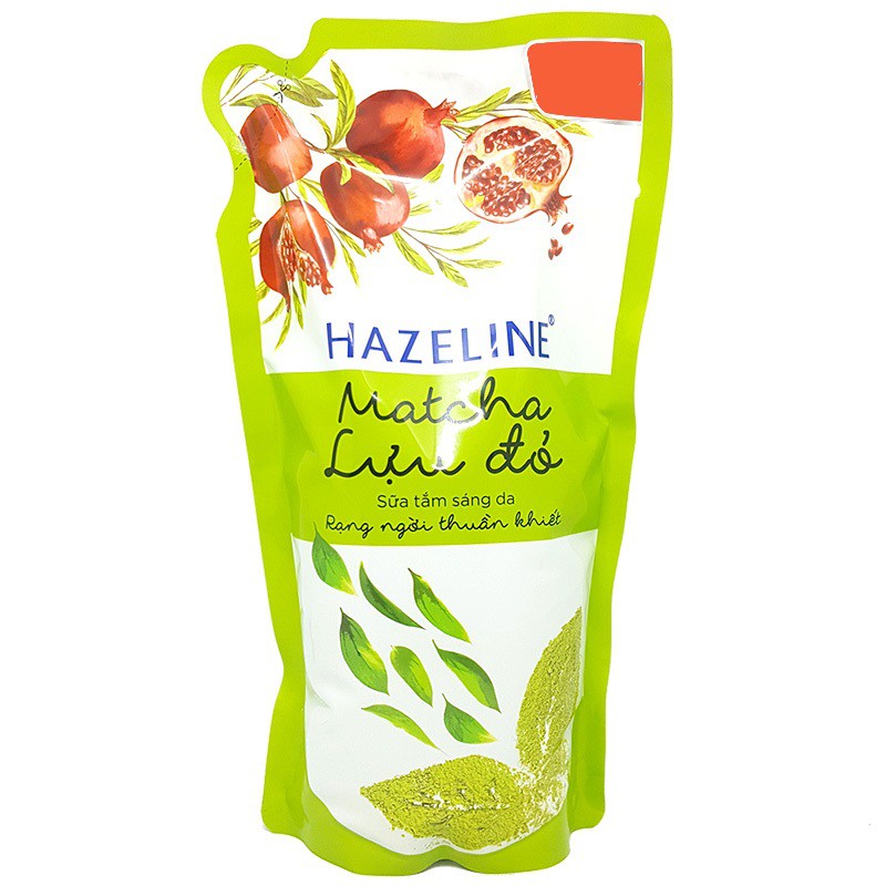Sữa Tắm Hazeline Matcha Lựu Đỏ Túi 1Kg