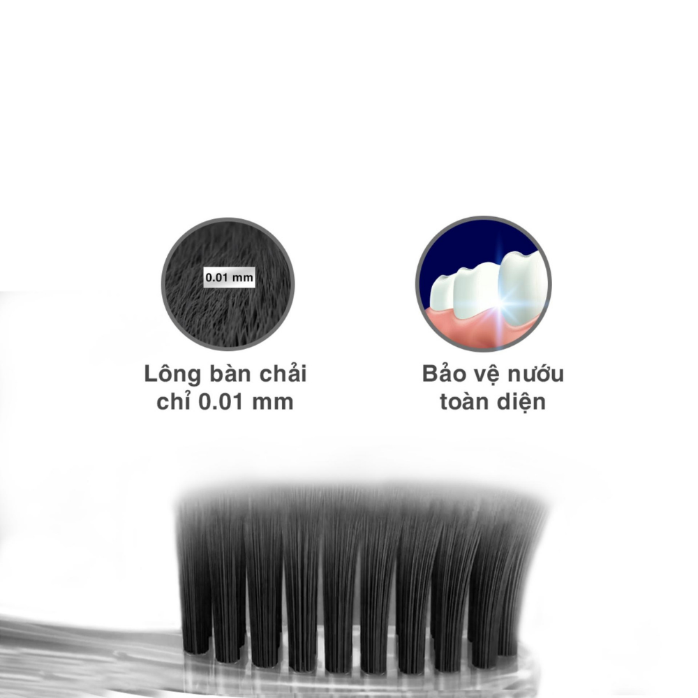 Bàn Chải Đánh Răng Tinh Chất Trà Đen Oral-B Vỉ 3 Cây