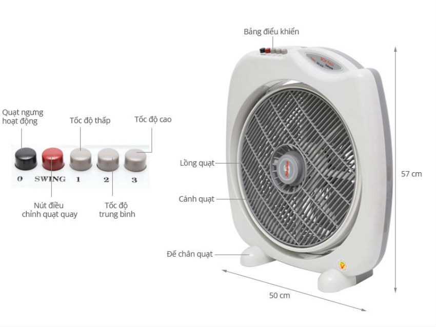 Quạt hộp Senko BD850/BD1410