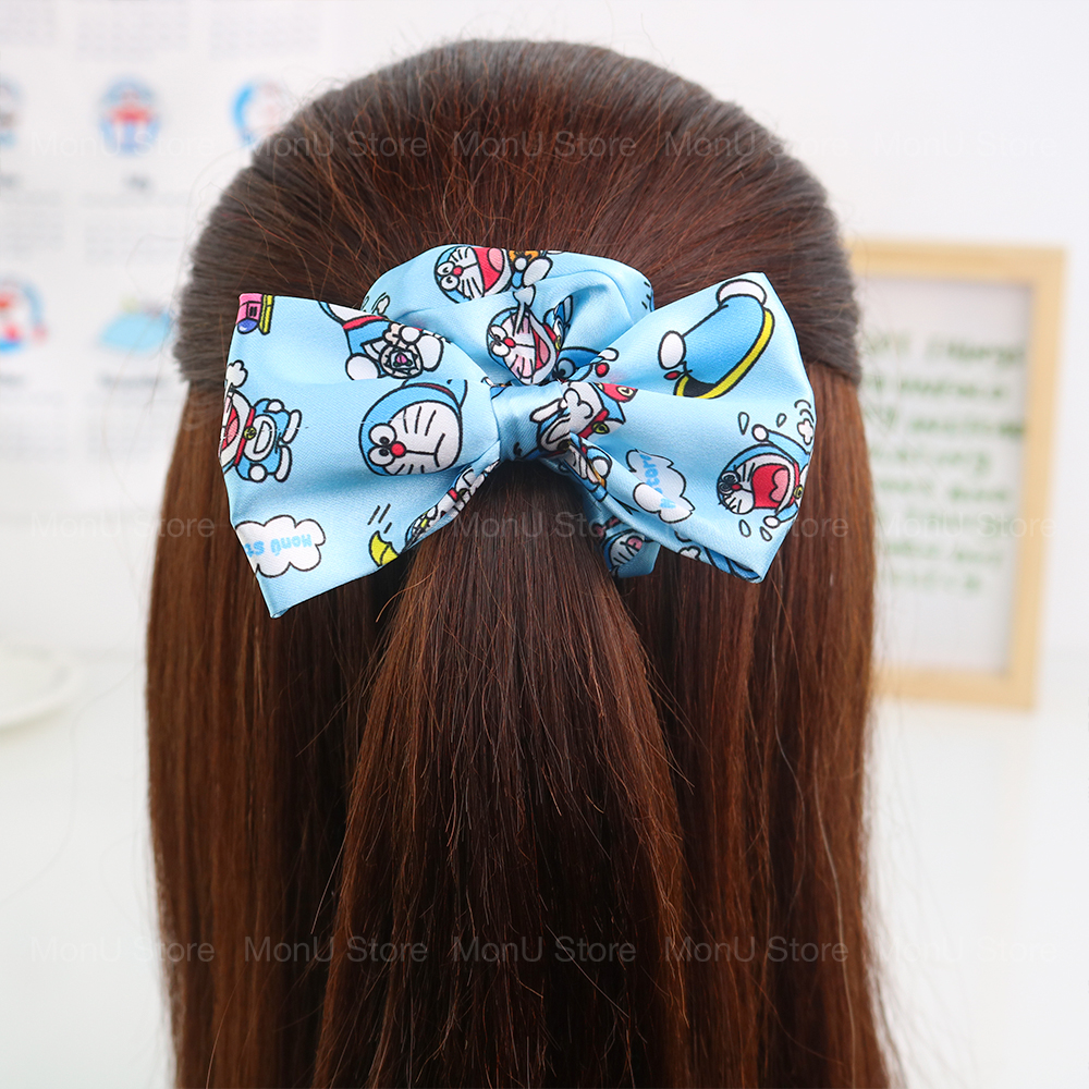 Cột tóc scrunchies nơ vải lụa DORAEMON DOREMON dễ thương cute MON0456