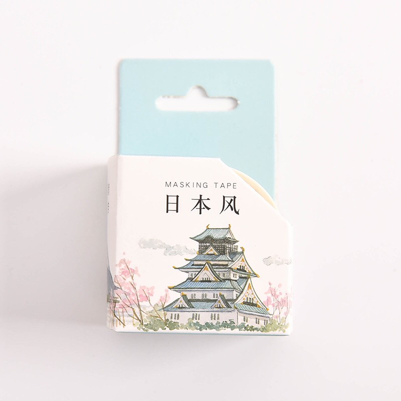 (Full Cuộn) Cuộn Washi tape Cổ trang Chữ Trung