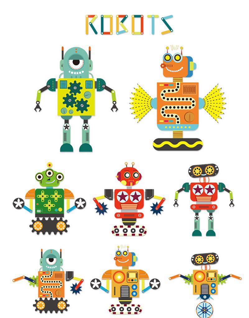 [HCM]Tranh ghép ROBOT chuyển động MIDEER