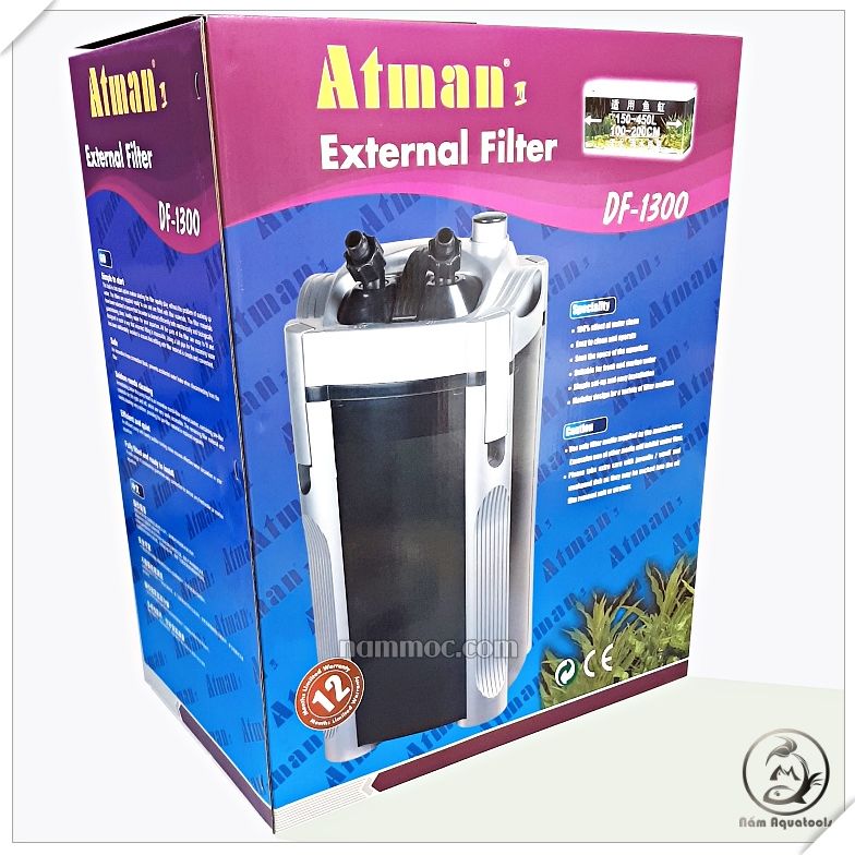 Lọc thùng atman df-1300 | bộ lọc thùng ngoài bể cá cảnh, thủy sinh