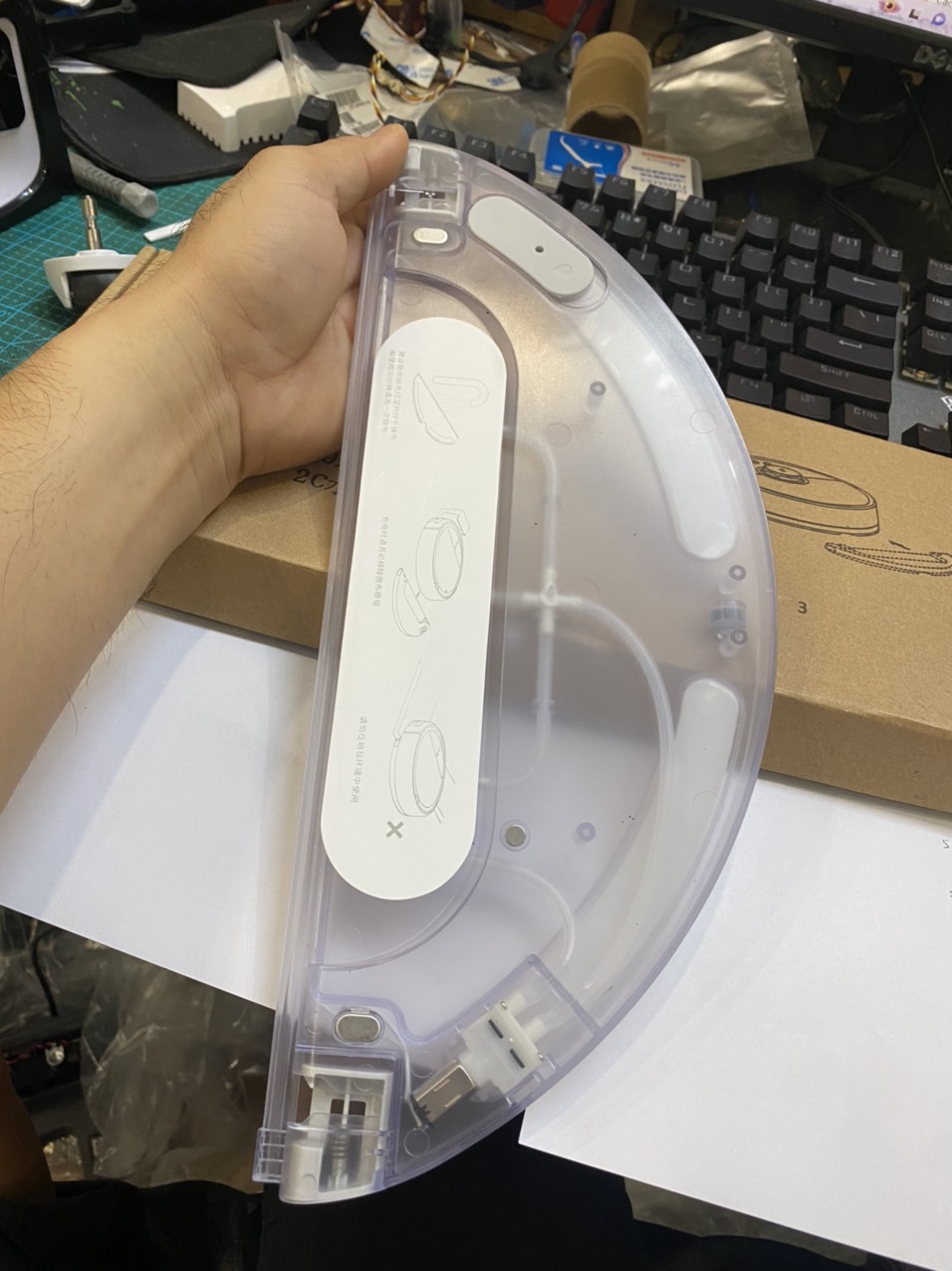 Phụ kiện robot hút bụi dreame d9 2c, l10 / l10 pro hộp nước, khay nước