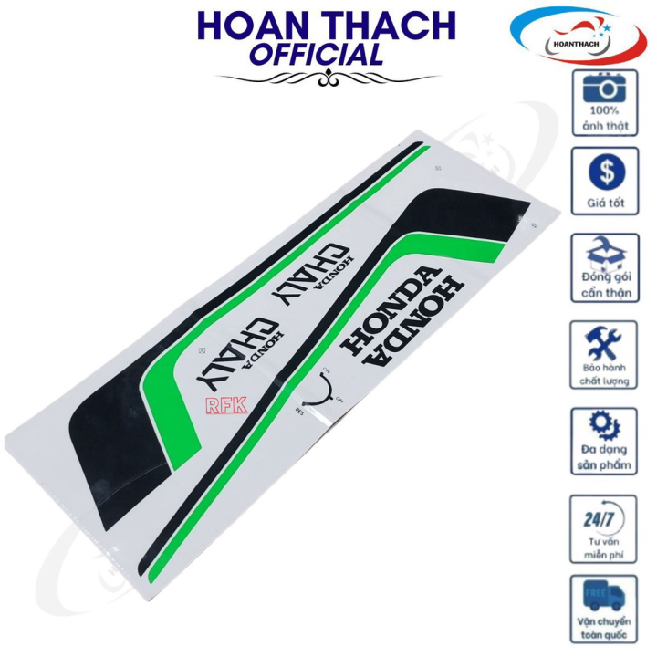 Bộ Tem Xe Máy Chaly Xanh