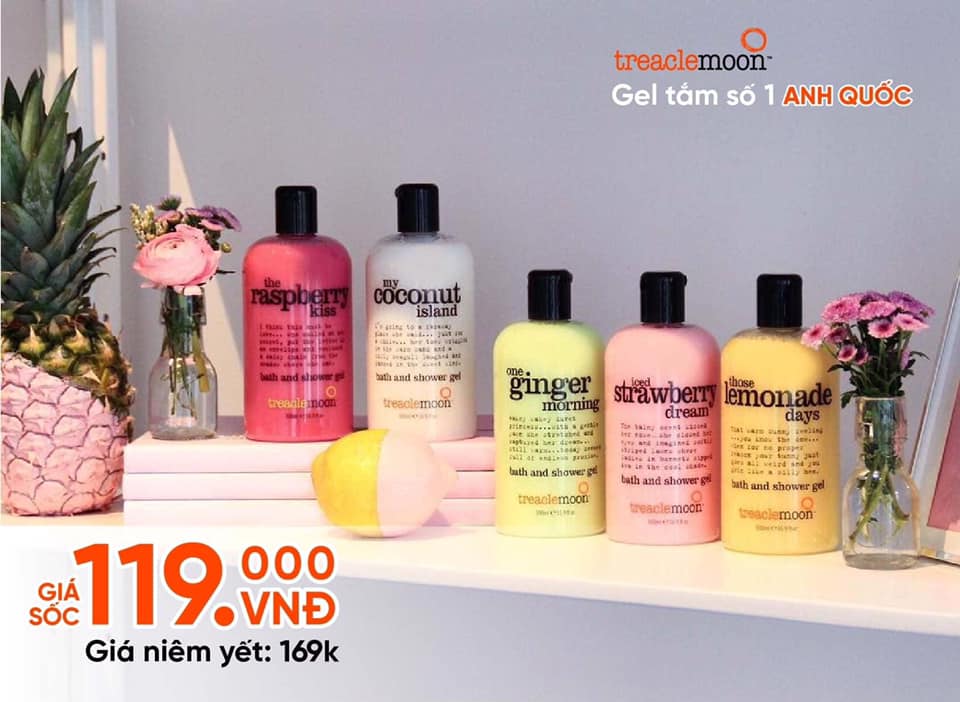 Gel tắm Treaclemoon hương gừng 500ML