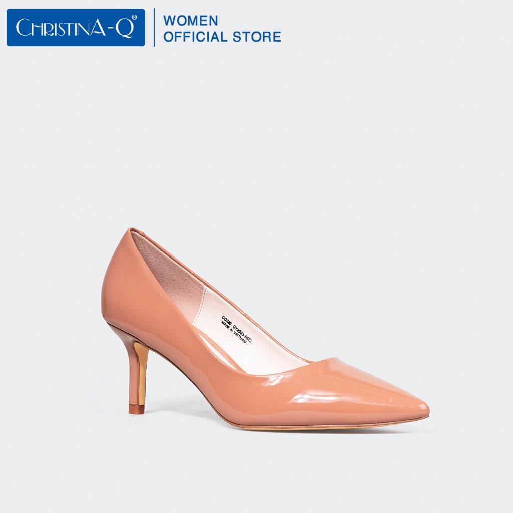 Giày nữ cao gót bít mũi nhọn christina-q gbn320