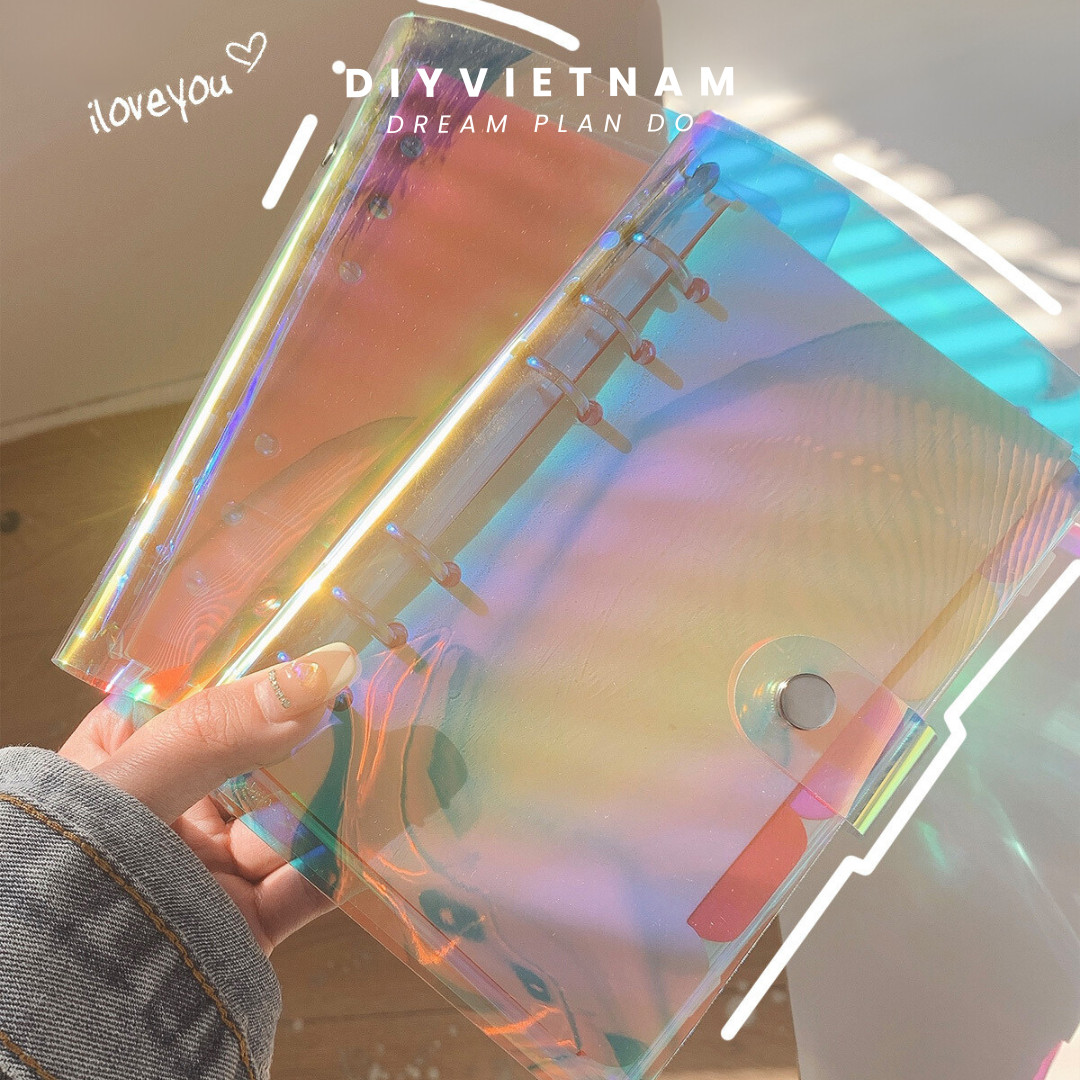 [HCM] SỔ CÒNG BINDER Hologram A5 [KÈM GIẤY + THƯỚC]