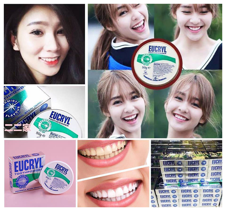 Kem Đánh Răng EUCRYL Làm Trắng Răng Hương Bạc Hà - EUCRYL Tooth Paste Freshmint 62g
