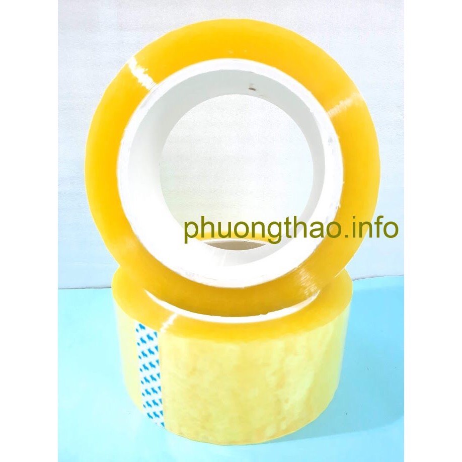 1 Cuộn băng dính đóng hàng, dán thùng siêu dính lõi mỏng.