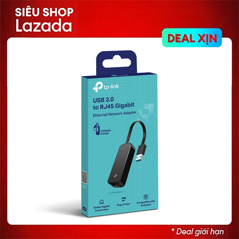 Bộ chuyển mạng usb ra lan tp-link ue306 tốc độ cao, usb 3.0, cổng lan gigabit